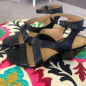 Nine West black wedges